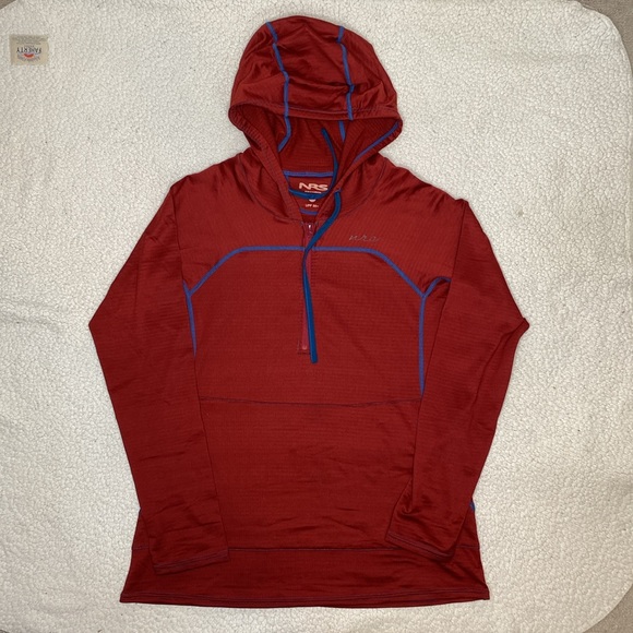 NRS Women’s Red 1/4 Zip Hoodie: Size Large - Picture 1 of 10